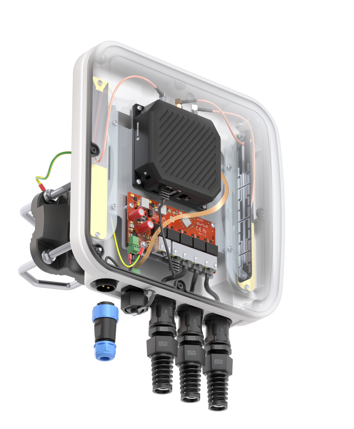 Gateway QuCam for Ericsson (Cradlepoint) S400 – powered by DC